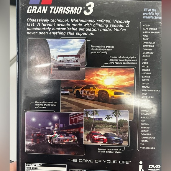 2001 Grand Turismo 3 A-Spec Racing Game PS2 Complete w/Manual in Original Case - Picture 7 of 7